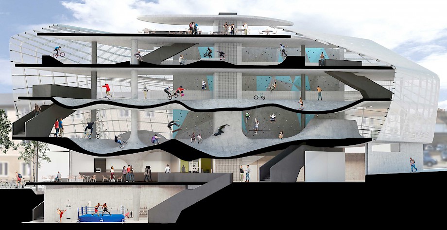 Multi-Story Skatepark